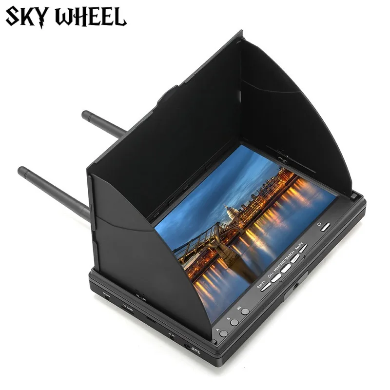 FPV 7" Dual Receiver 5.8G Monitor with Battery DVR 40CH Auto Search for RC Racing Drones FPV Freestyle RC Quads Hobbyists Gifts
FPV 7" Dual Receiver 5.8G Monitor with Battery DVR 40CH Auto Search for RC Racing Drones FPV Freestyle RC Quads Hobbyists Gifts