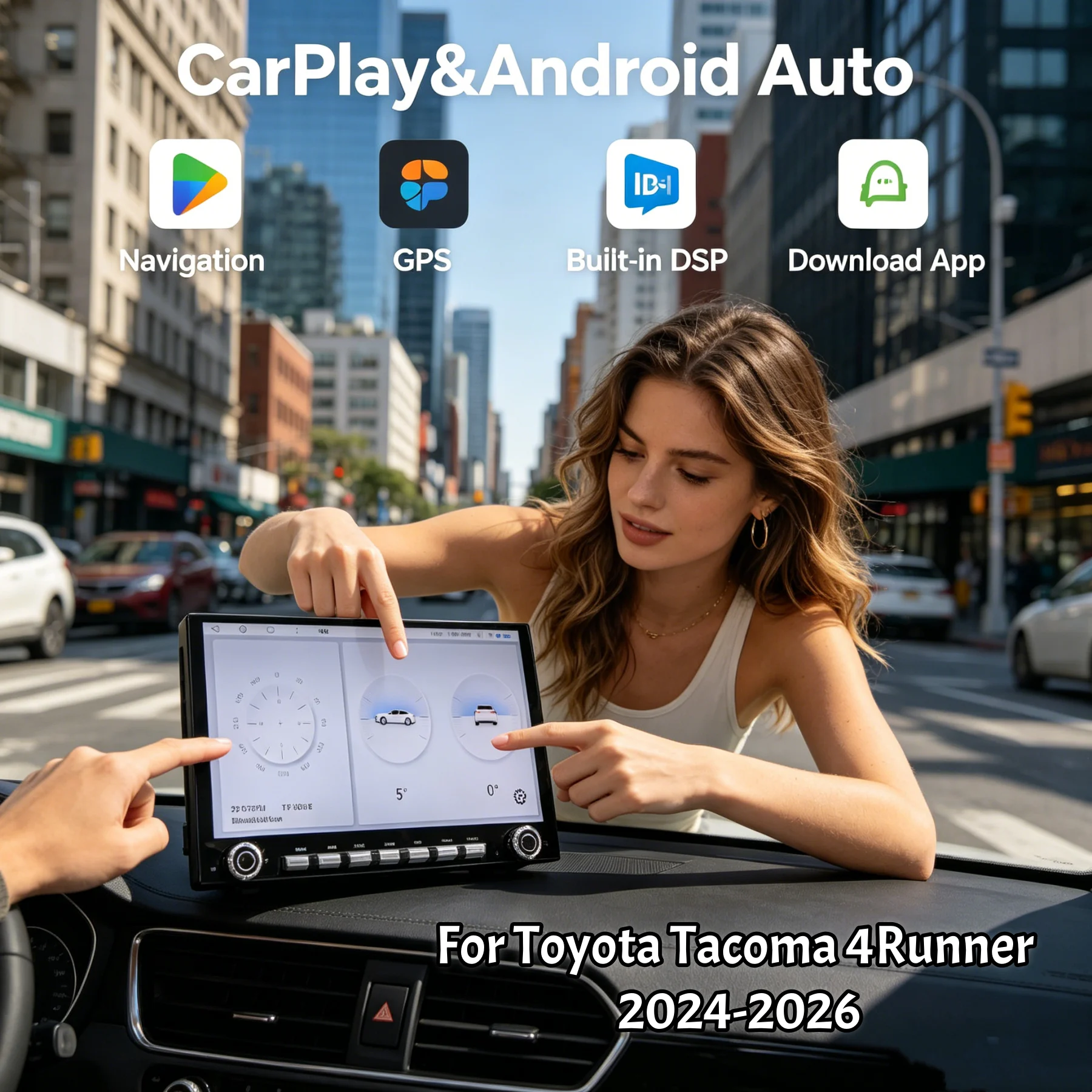 14.5" For Toyota Tacoma 4Runner 2024-2026 Car Radio GPS Navigation Stereo 4G WIFI Android Touch Screen Multimedia Player Carplay
14.5" For Toyota Tacoma 4Runner 2024-2026 Car Radio GPS Navigation Stereo 4G WIFI Android Touch Screen Multimedia Player Carplay