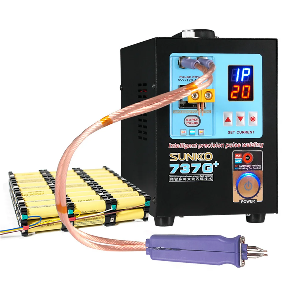SUNKKO 737G+ Spot Welding Machine 4.3KW High Power Automatic Spot Welding Machine For 18650 Lithium Batteries Pulse Spot Welders
SUNKKO 737G+ Spot Welding Machine 4.3KW High Power Automatic Spot Welding Machine For 18650 Lithium Batteries Pulse Spot Welders