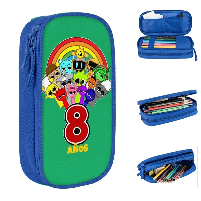 Пеналы с героями мультфильмов Incredibox Sprunki, креативные сумки для карандашей, студенческие большие школьные принадлежности для хранения, подарочный пенал
Пеналы с героями мультфильмов Incredibox Sprunki, креативные сумки для карандашей, студенческие большие школьные принадлежности для хранения, подарочный пенал