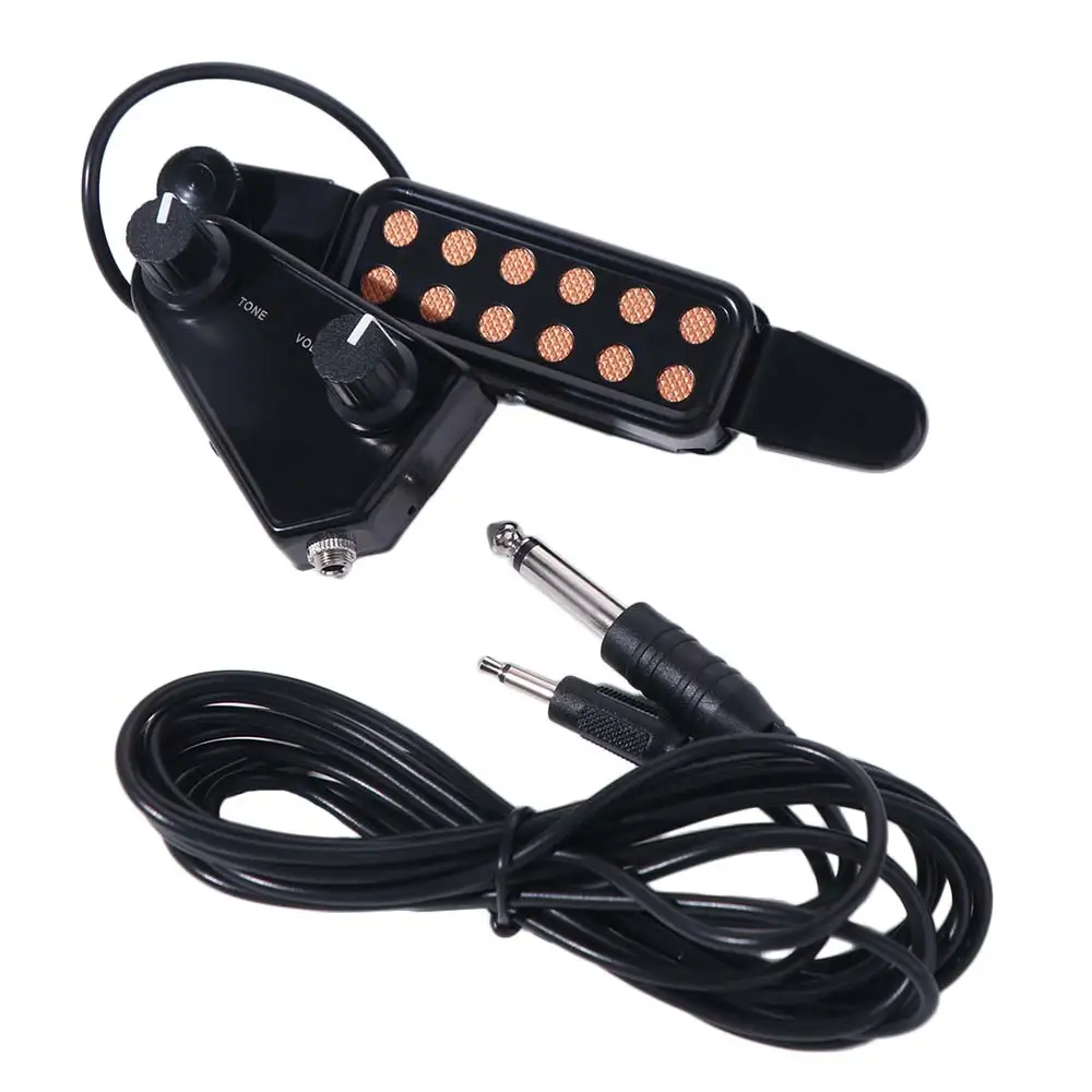 12-Hole Design Acoustic Guitar Pickup Tone Knobs Clip-On Style Soundhole Pickup Enhanced Sound Stable Guitar Transducer
12-Hole Design Acoustic Guitar Pickup Tone Knobs Clip-On Style Soundhole Pickup Enhanced Sound Stable Guitar Transducer
