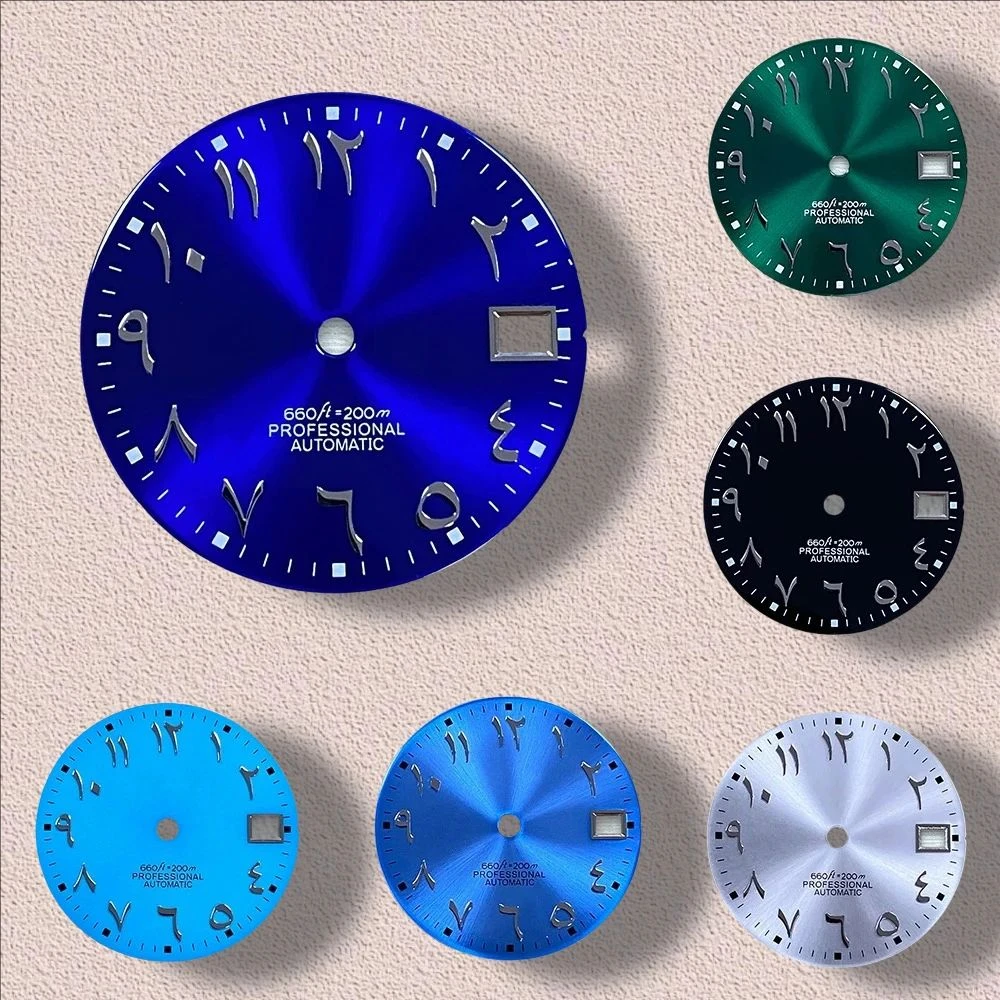 High Quality 28.5mm S Dial NH35 Dial Sun Pattern Arabic Letters Dial Suitable For NH35 NH36 Movements NH35 Accessories
High Quality 28.5mm S Dial NH35 Dial Sun Pattern Arabic Letters Dial Suitable For NH35 NH36 Movements NH35 Accessories