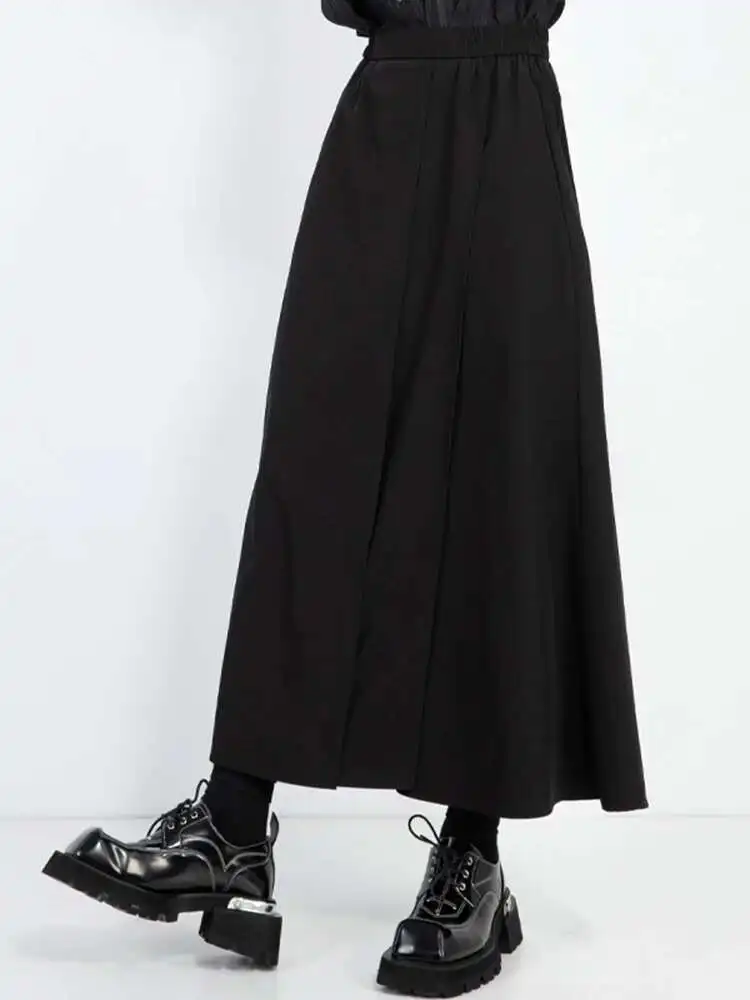High Elastic Waist Black Irregular Pleated Long Wide Leg Pants New Trousers Women Fashion Tide Spring Autumn
High Elastic Waist Black Irregular Pleated Long Wide Leg Pants New Trousers Women Fashion Tide Spring Autumn