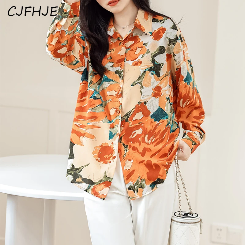 CJFHJE Spring Fashion Retro Women Loose Print Shirt New Korean Casual Classic Long Sleeved POLO Collar Women's Sweet Shirt
CJFHJE Spring Fashion Retro Women Loose Print Shirt New Korean Casual Classic Long Sleeved POLO Collar Women's Sweet Shirt