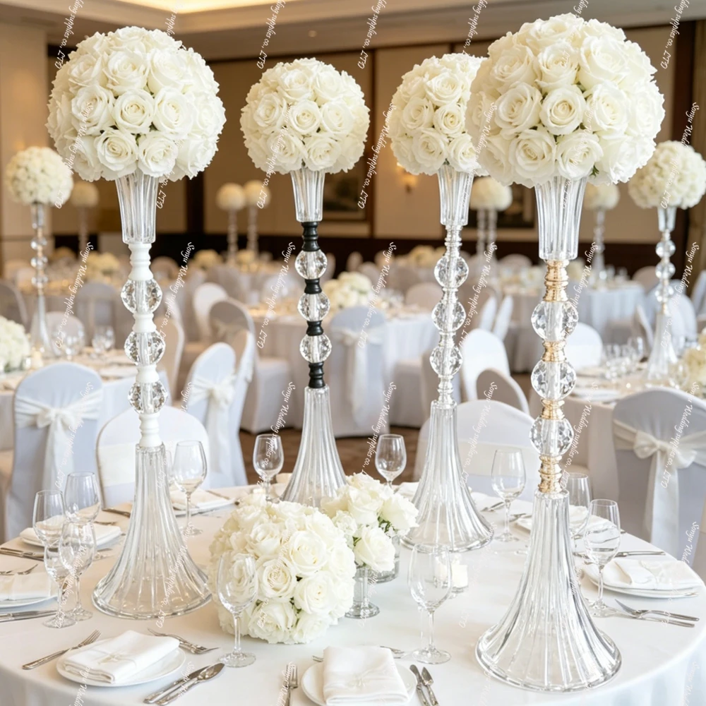 10pcs)50-100cm)no flowers) Crystal acrylic Handmade Silver Metal Wedding Candelabra Flower Stand Centerpiece Candle Holder
10pcs)50-100cm)no flowers) Crystal acrylic Handmade Silver Metal Wedding Candelabra Flower Stand Centerpiece Candle Holder
