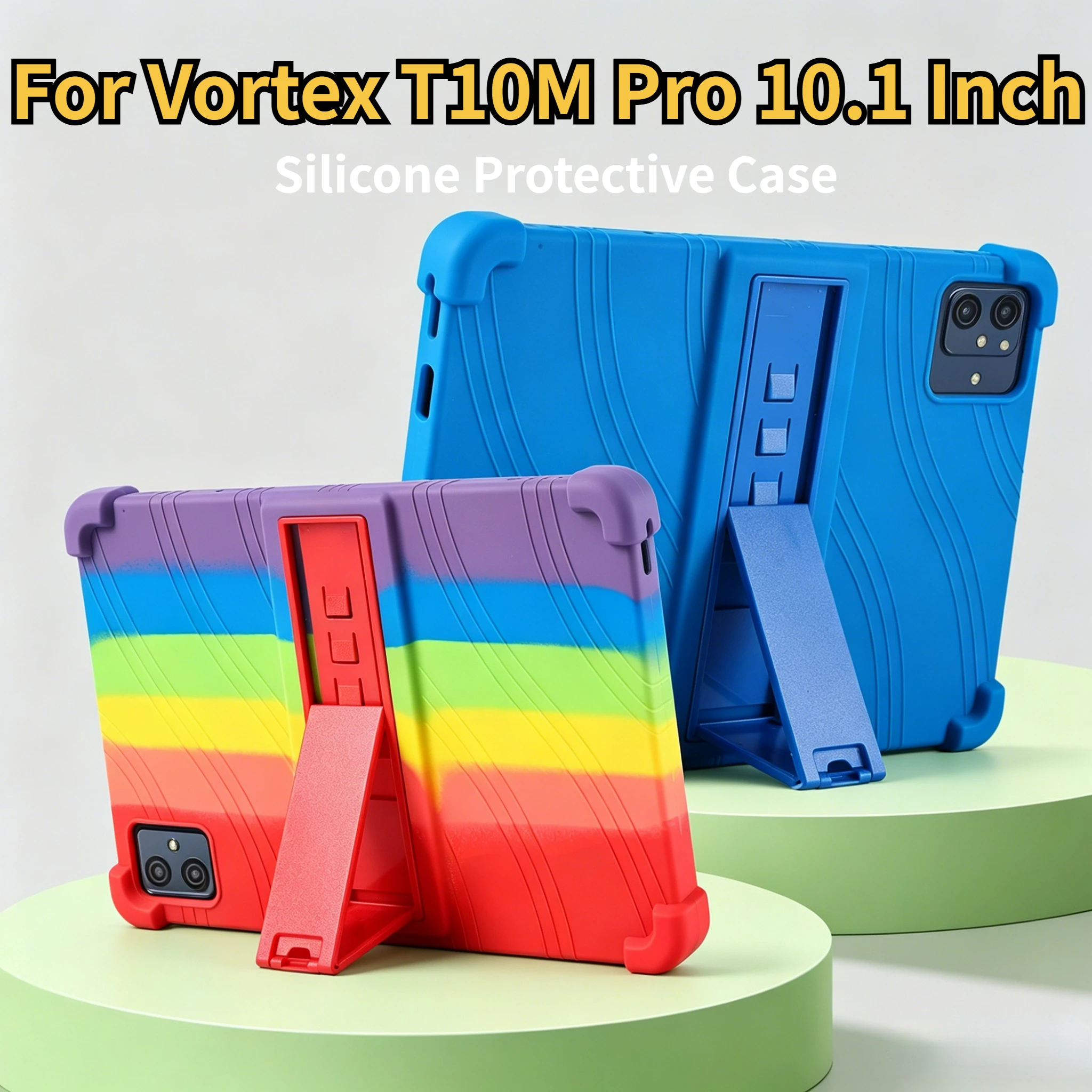 Silicone Protective Case For Vortex T10M Pro 10.1 Inch Tablet Kids Friendly Shockproof Cover With Adjustable Kickstand
Silicone Protective Case For Vortex T10M Pro 10.1 Inch Tablet Kids Friendly Shockproof Cover With Adjustable Kickstand