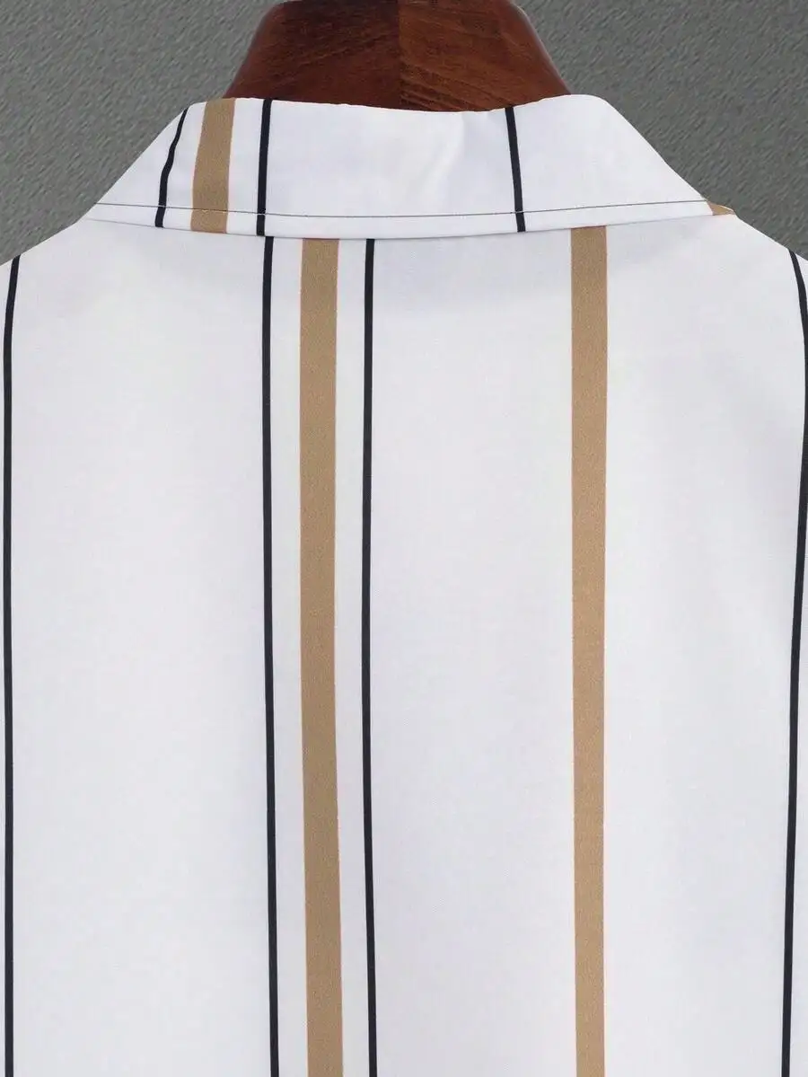 Manfinity Homme 2pcs/Set Men Striped Short Sleeve Single-Breasted Shirt & Shorts Sets For Men Summer, Cozy Outfits
Manfinity Homme 2pcs/Set Men Striped Short Sleeve Single-Breasted Shirt & Shorts Sets For Men Summer, Cozy Outfits