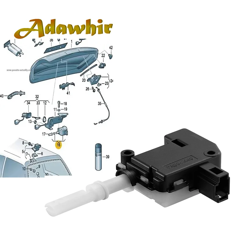 Rear Tailgate Boot Lid Lock Actuator Motor for VW Passat B5 (1996-2005) Caddy II Sharan OEM 3B5827061C
Rear Tailgate Boot Lid Lock Actuator Motor for VW Passat B5 (1996-2005) Caddy II Sharan OEM 3B5827061C