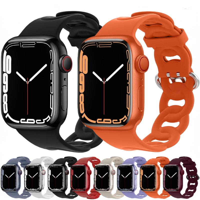 New Silicone Strap For Apple Watch Ultra 8 7 45mm 41mm 49mm Hollow Bracelet band iWatch series 6 5 4 SE 44mm 40mm 42mm 38mm Belt
New Silicone Strap For Apple Watch Ultra 8 7 45mm 41mm 49mm Hollow Bracelet band iWatch series 6 5 4 SE 44mm 40mm 42mm 38mm Belt