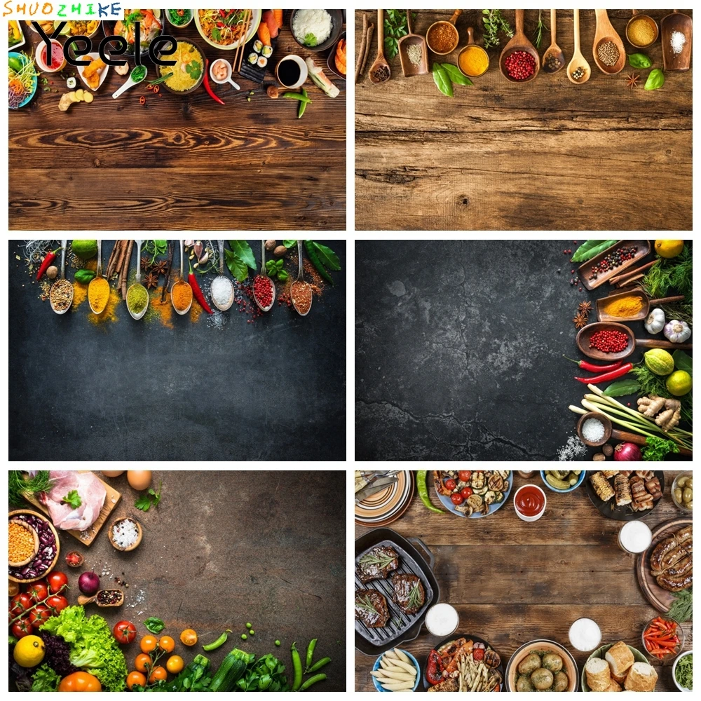 Wood Boards Seasoning Kitchen Food Photography Backdrops Decoration Camping Photographic Backgrounds For Photo Studio
Wood Boards Seasoning Kitchen Food Photography Backdrops Decoration Camping Photographic Backgrounds For Photo Studio