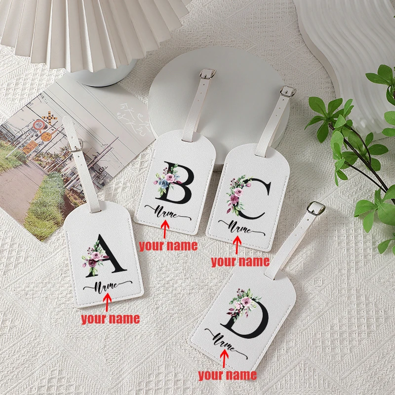 Flower 26 Letter Custom Name Luggage Tag Personalized Luggage Boarding Tags Durable Creative Travel Suitcase ID Card Holder Gift
Flower 26 Letter Custom Name Luggage Tag Personalized Luggage Boarding Tags Durable Creative Travel Suitcase ID Card Holder Gift