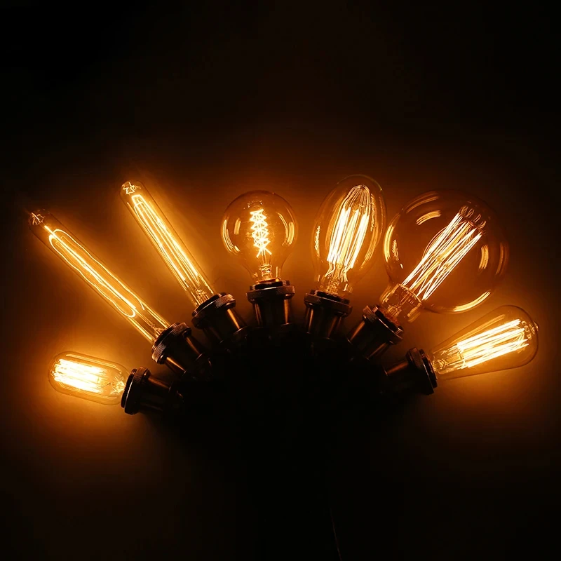 Retro Edison Bulb E27 220V 110V 40W ST64 G80 G95 T10 T45 Dimmable Ampoule Vintage Light Bulb Filament Incandescent Edison Lamp V
Retro Edison Bulb E27 220V 110V 40W ST64 G80 G95 T10 T45 Dimmable Ampoule Vintage Light Bulb Filament Incandescent Edison Lamp V