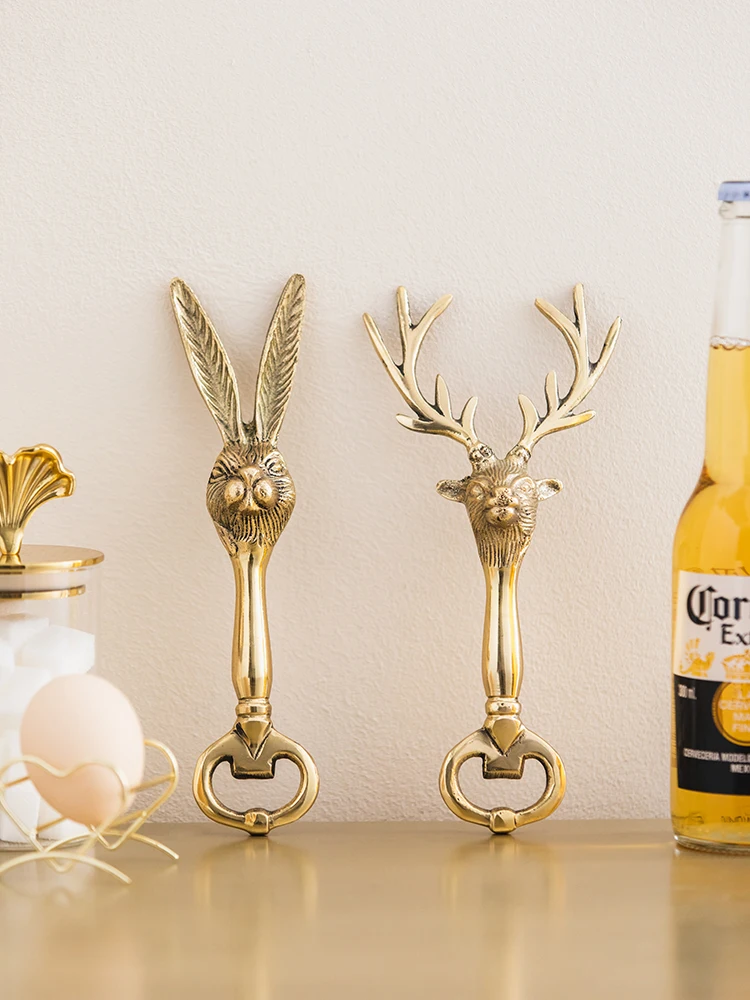 Bronze Deer Bottle Opener Creative Design Living Room Dining Table Decoration Personalized Desktop Accessories
Bronze Deer Bottle Opener Creative Design Living Room Dining Table Decoration Personalized Desktop Accessories