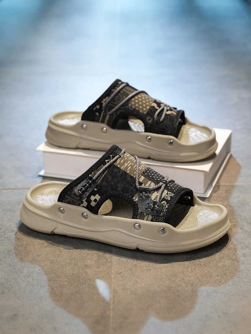 Casual Men's Sandals Soft Bottom Slip-On Summer Shoes Beach Thong Slippers Trendy Brand Wearable Outdoor Comfortable EVA
Casual Men's Sandals Soft Bottom Slip-On Summer Shoes Beach Thong Slippers Trendy Brand Wearable Outdoor Comfortable EVA