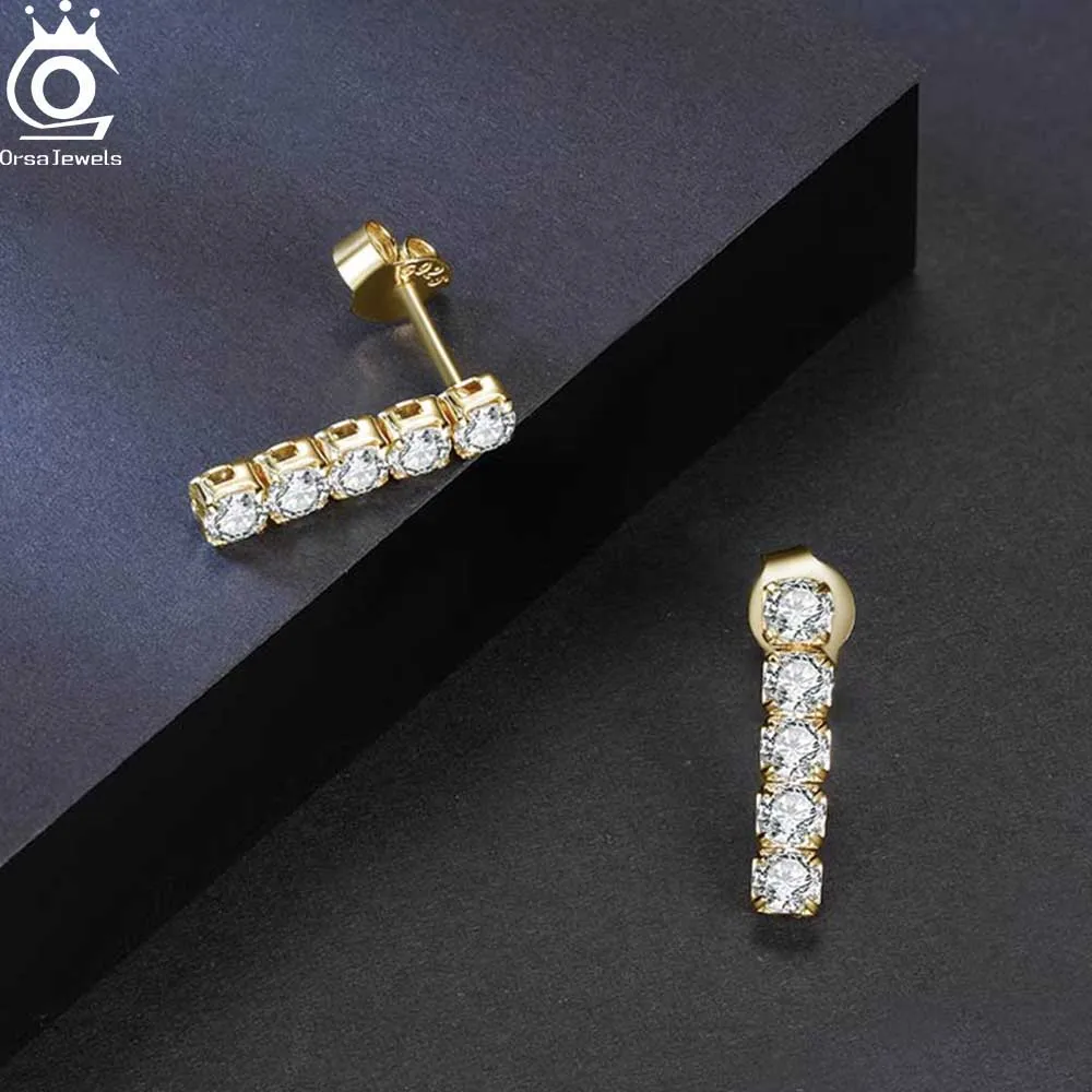ORSA JEWELS Simple Zircon Stud Earring 925 Sterling Silver Fashion Wedding Fine Piercing Jewelry Vintage CZ Earring Gift SE396
ORSA JEWELS Simple Zircon Stud Earring 925 Sterling Silver Fashion Wedding Fine Piercing Jewelry Vintage CZ Earring Gift SE396