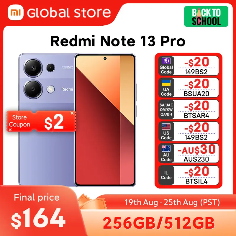 Смартфон Xiaomi Redmi Note 13 Pro, 4G, 256/512 Гб ПЗУ, MTK Helio, экран 6,67 дюйма AMOLED, 67 Вт, турбо зарядка
Смартфон Xiaomi Redmi Note 13 Pro, 4G, 256/512 Гб ПЗУ, MTK Helio, экран 6,67 дюйма AMOLED, 67 Вт, турбо зарядка