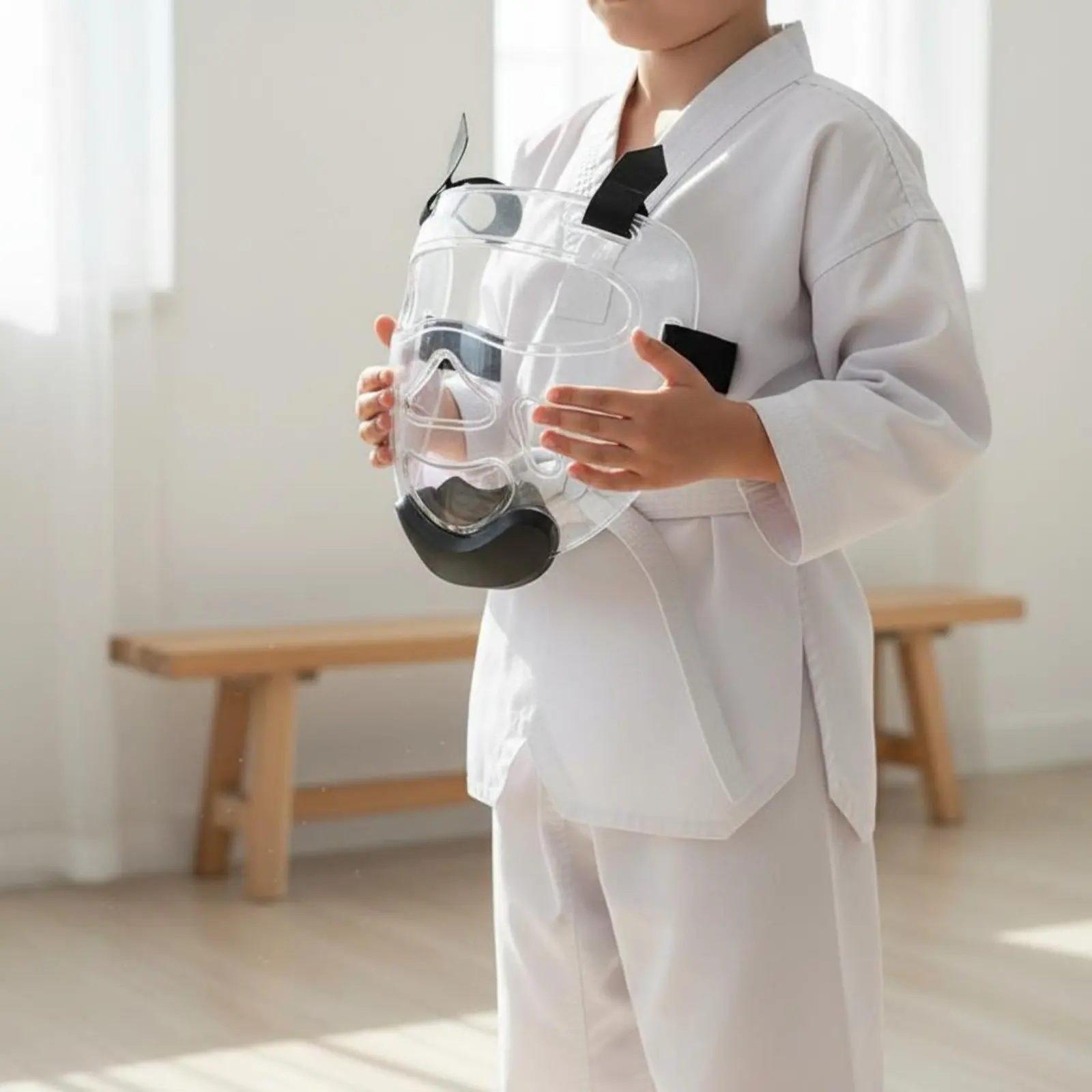 Taekwondo Helmet Single-Piece Molding Taekwondo Sparring Headgear Full Face Protection Helmet Thickened Padding for Tournament
Taekwondo Helmet Single-Piece Molding Taekwondo Sparring Headgear Full Face Protection Helmet Thickened Padding for Tournament
