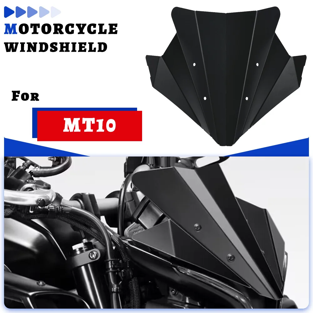 For Yamaha MT-10 MT10 MT 10 2022-2023-2024 Accessories Windscreen Fairing Aluminum Wind Shield Deflector Motorcycle Windshield
For Yamaha MT-10 MT10 MT 10 2022-2023-2024 Accessories Windscreen Fairing Aluminum Wind Shield Deflector Motorcycle Windshield