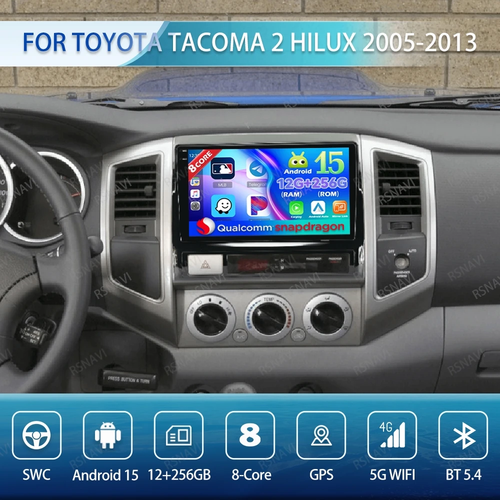 Android 15 Car Radio For Toyota Tacoma 2 Hilux 2005-2013 DVD Viedo Player QLED Wireless Carplay Auto Autoradio GPS Head Unit DSP
Android 15 Car Radio For Toyota Tacoma 2 Hilux 2005-2013 DVD Viedo Player QLED Wireless Carplay Auto Autoradio GPS Head Unit DSP