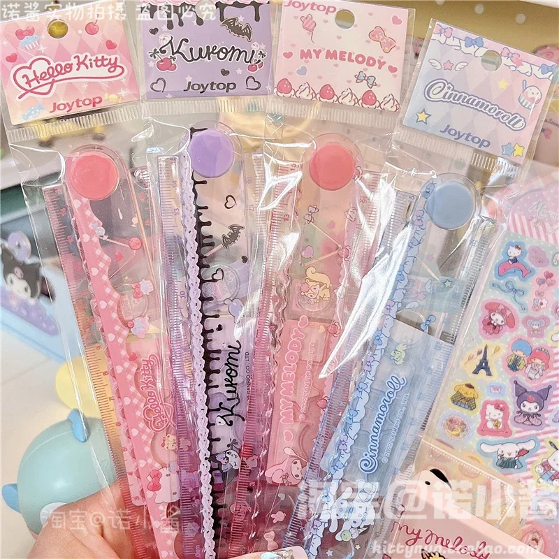 Kawaii Hello Kitty My Melody Kuromi 30 см мультяшные пластиковые весы студенческие канцелярские принадлежности аниме Sanrio девушка сердце милая выдвижная линейка
Kawaii Hello Kitty My Melody Kuromi 30 см мультяшные пластиковые весы студенческие канцелярские принадлежности аниме Sanrio девушка сердце милая выдвижная линейка