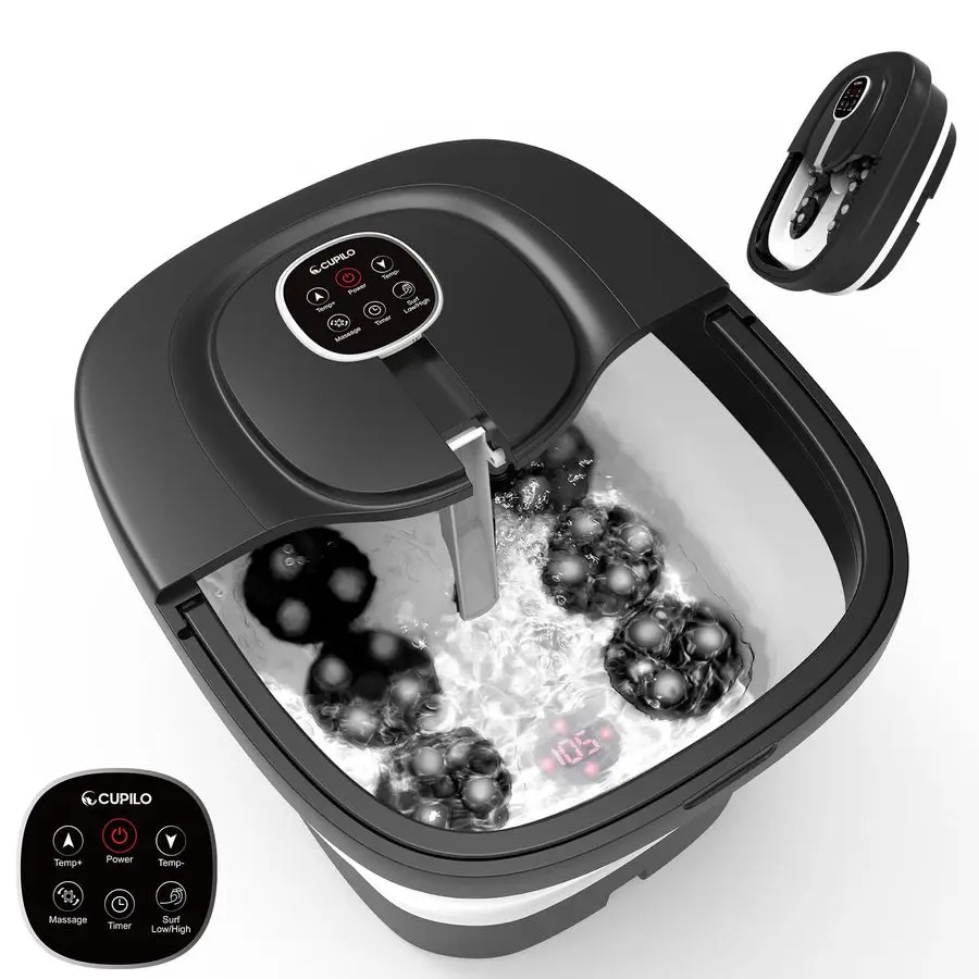 Spa Bath Massager, Foot Bath with Circulation Heat, Motorized Shiatsu Massage Balls, Pedicure Soaking Tub with Waves, Remote, Ha
Spa Bath Massager, Foot Bath with Circulation Heat, Motorized Shiatsu Massage Balls, Pedicure Soaking Tub with Waves, Remote, Ha