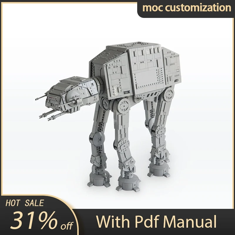 4882pcs Moc Star Battle AT-AT Walker Robot Model Building Blocks Bricks Diy Creative Assembly Educational Toy Holiday Gift
4882pcs Moc Star Battle AT-AT Walker Robot Model Building Blocks Bricks Diy Creative Assembly Educational Toy Holiday Gift