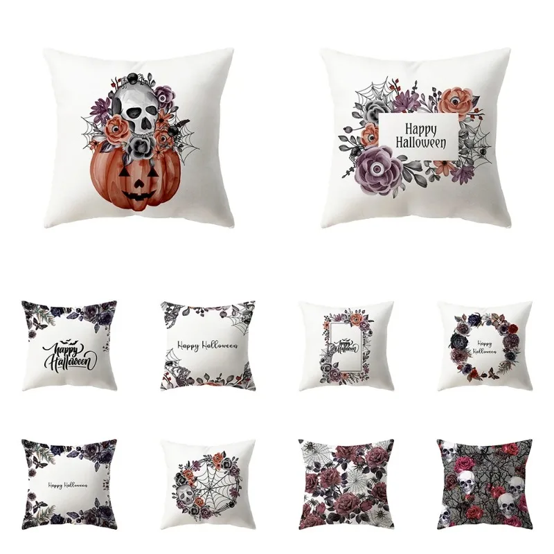 Halloween Scary Pumpkin Skull Print Pattern Cushion Cover Home Living Room Sofa Decoration Polyester pillowcase
Halloween Scary Pumpkin Skull Print Pattern Cushion Cover Home Living Room Sofa Decoration Polyester pillowcase