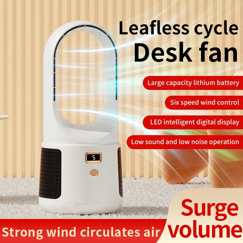 USB desktop fanless cooling fan, 6-speed wind speed adjustment, rechargeable, low-noise, suitable for indoor and outdoor use.
USB desktop fanless cooling fan, 6-speed wind speed adjustment, rechargeable, low-noise, suitable for indoor and outdoor use.