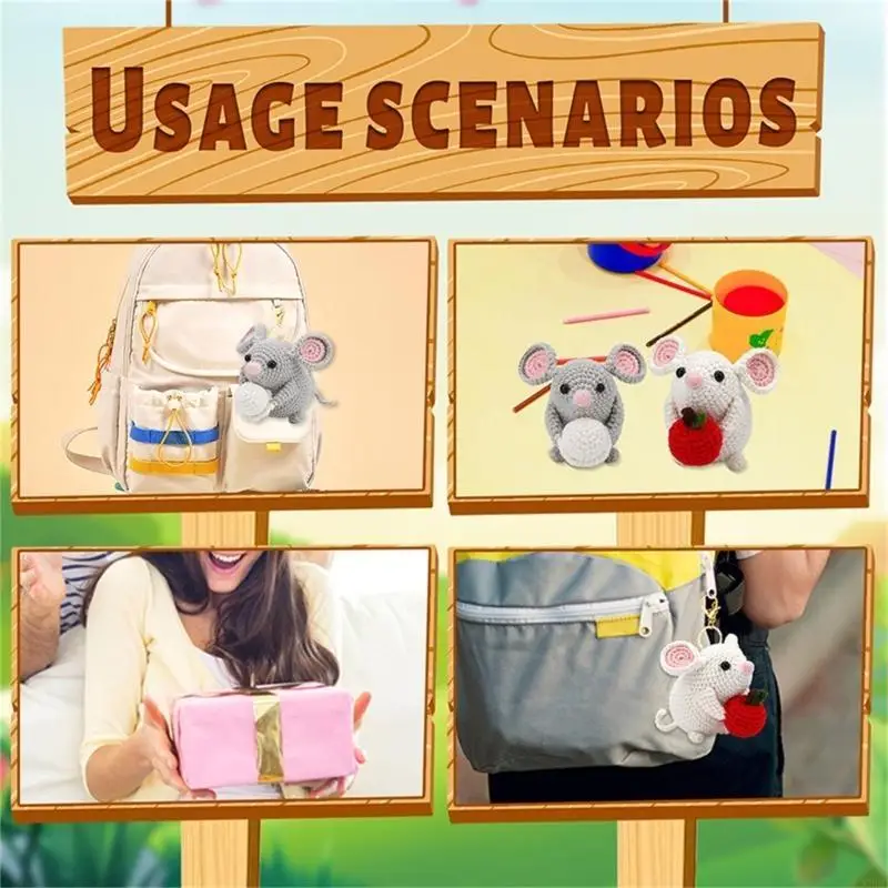 Mouse Crochet Set Beginners Crochet Kits Animal Crochet Kits for DIY Lovers X3UC
Mouse Crochet Set Beginners Crochet Kits Animal Crochet Kits for DIY Lovers X3UC