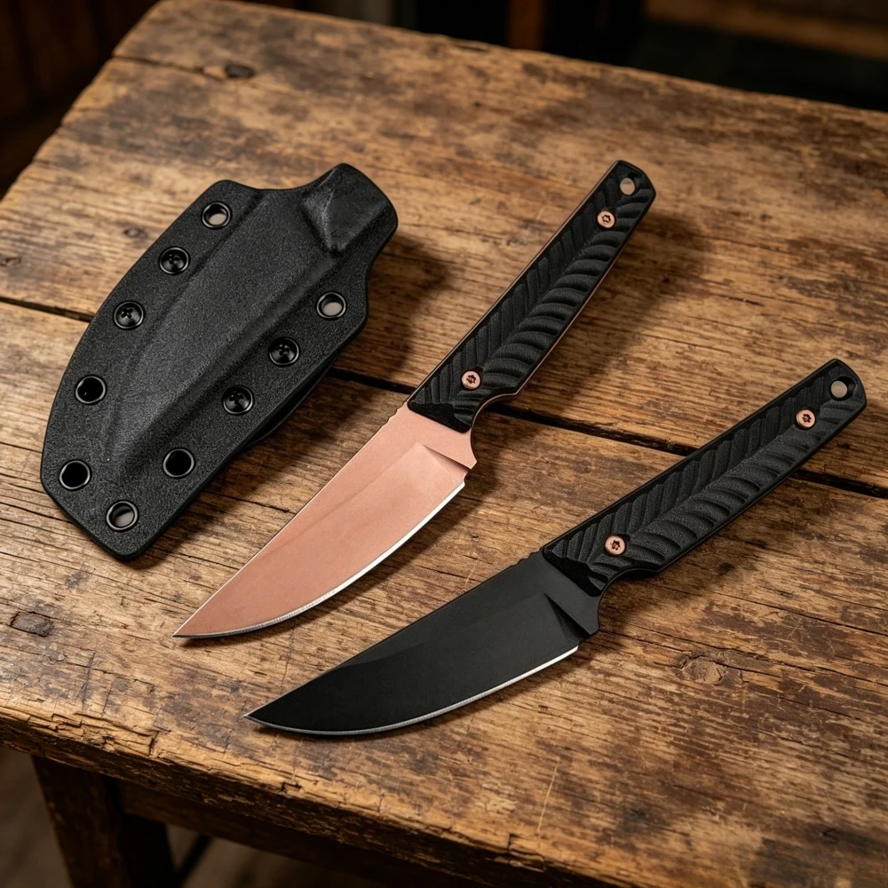 Handmade G10 Handle Jungle Exploration Emergency Wood Cutting Straight Knife Portable Camping Fishing EDC Knives with K Sheath
Handmade G10 Handle Jungle Exploration Emergency Wood Cutting Straight Knife Portable Camping Fishing EDC Knives with K Sheath