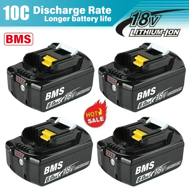 Genuine For Makita 18v Battery 6Ah BL1850B Li-ion Replacement for Makita 18 V Battery Battery BL1860B BL1860 BL1840B BL1830B
Genuine For Makita 18v Battery 6Ah BL1850B Li-ion Replacement for Makita 18 V Battery Battery BL1860B BL1860 BL1840B BL1830B