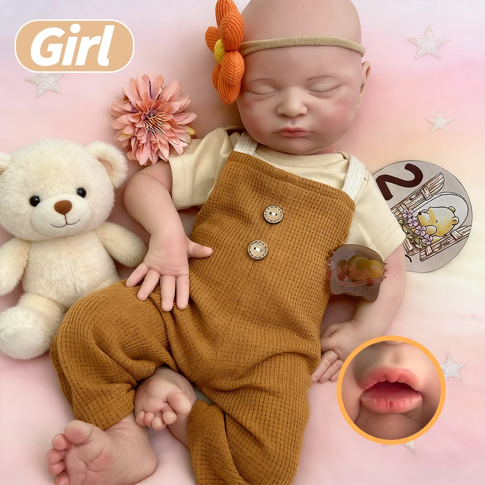 Open Mouth 20" Bebe Reborn De Silicona Reborn Baby Doll Girl Painted Bald Soft Touch Handmade Lifelike Corpo De Silicone Doll
Open Mouth 20" Bebe Reborn De Silicona Reborn Baby Doll Girl Painted Bald Soft Touch Handmade Lifelike Corpo De Silicone Doll