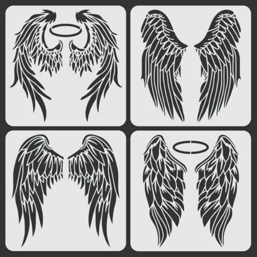 4PCS Large Stencils 11.8x11.8 inch, Durable Flexible DIY Art Craft Stencil for Bag T-Shirts Airbrush Painting Drawing
4PCS Large Stencils 11.8x11.8 inch, Durable Flexible DIY Art Craft Stencil for Bag T-Shirts Airbrush Painting Drawing