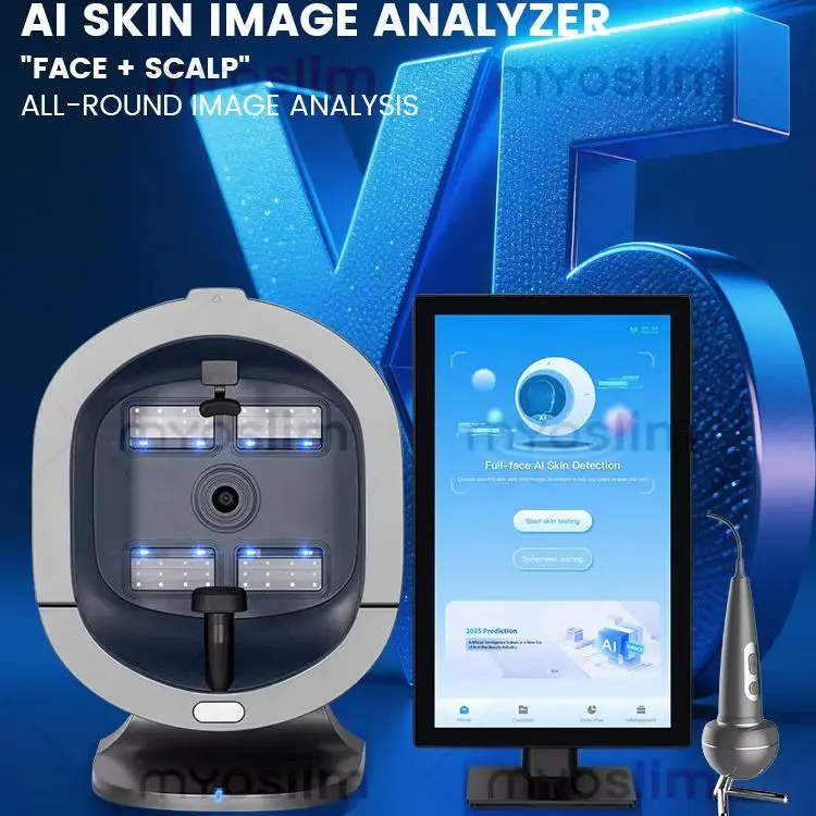 Professional AI Face Skin Analysis Machine Multi-Spectral Imaging Skin Scanner with Scalp Probe
Professional AI Face Skin Analysis Machine Multi-Spectral Imaging Skin Scanner with Scalp Probe