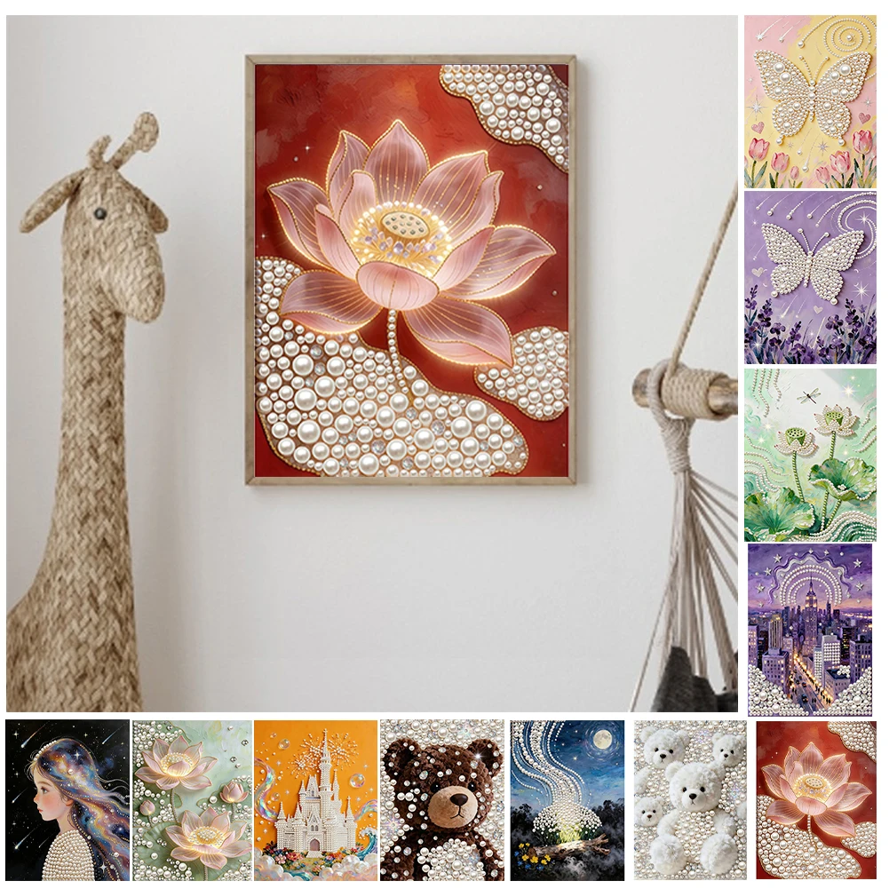 DIY Pearl Art Painting with Frame 30x40cm Pearl Gem Paintings Picture Arts Craft for Adults/Beginners Gift Home Decor
DIY Pearl Art Painting with Frame 30x40cm Pearl Gem Paintings Picture Arts Craft for Adults/Beginners Gift Home Decor