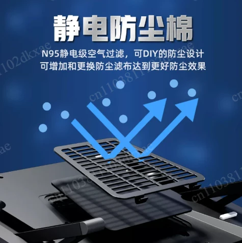 GT600 Air-Pressing Laptop Cooler with 14CM Fan, Supports 18inch Dustproof Base Stand
GT600 Air-Pressing Laptop Cooler with 14CM Fan, Supports 18inch Dustproof Base Stand