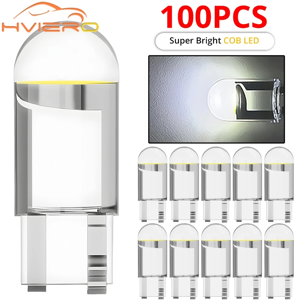100X Car Wedge License Plate Lamp T10 Glass Dome Light Diedo Lighting Housing Cob Led Bulbs Steering Brake Lights DC 12V W5W 194
100X Car Wedge License Plate Lamp T10 Glass Dome Light Diedo Lighting Housing Cob Led Bulbs Steering Brake Lights DC 12V W5W 194