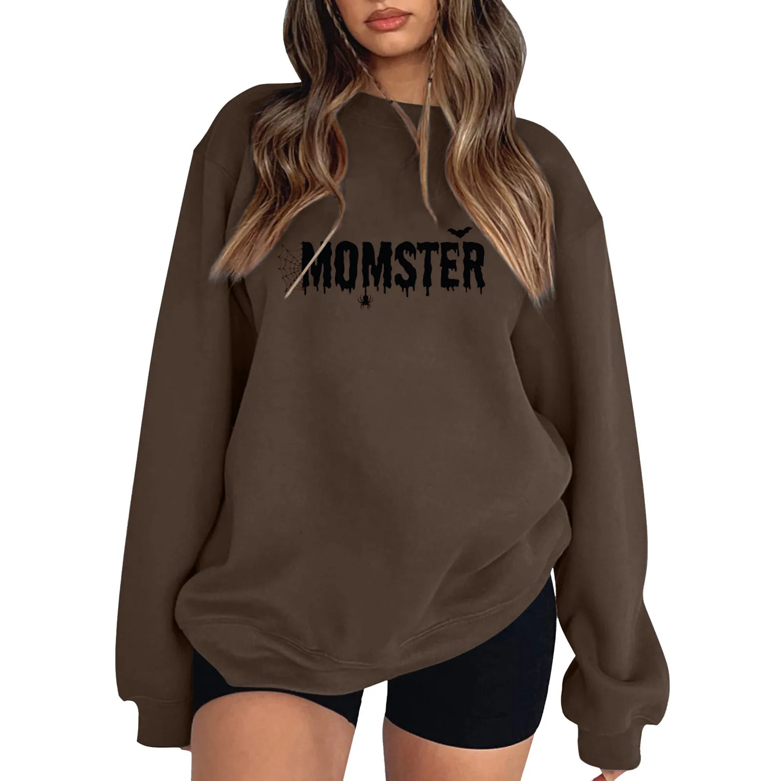 Letter Sweatshirt Women 2023 Autumn Winter Fashion Sweatshirts Pullovers Long Sleeve Tops Graphic Momster Halloween Sweatshirt
Letter Sweatshirt Women 2023 Autumn Winter Fashion Sweatshirts Pullovers Long Sleeve Tops Graphic Momster Halloween Sweatshirt