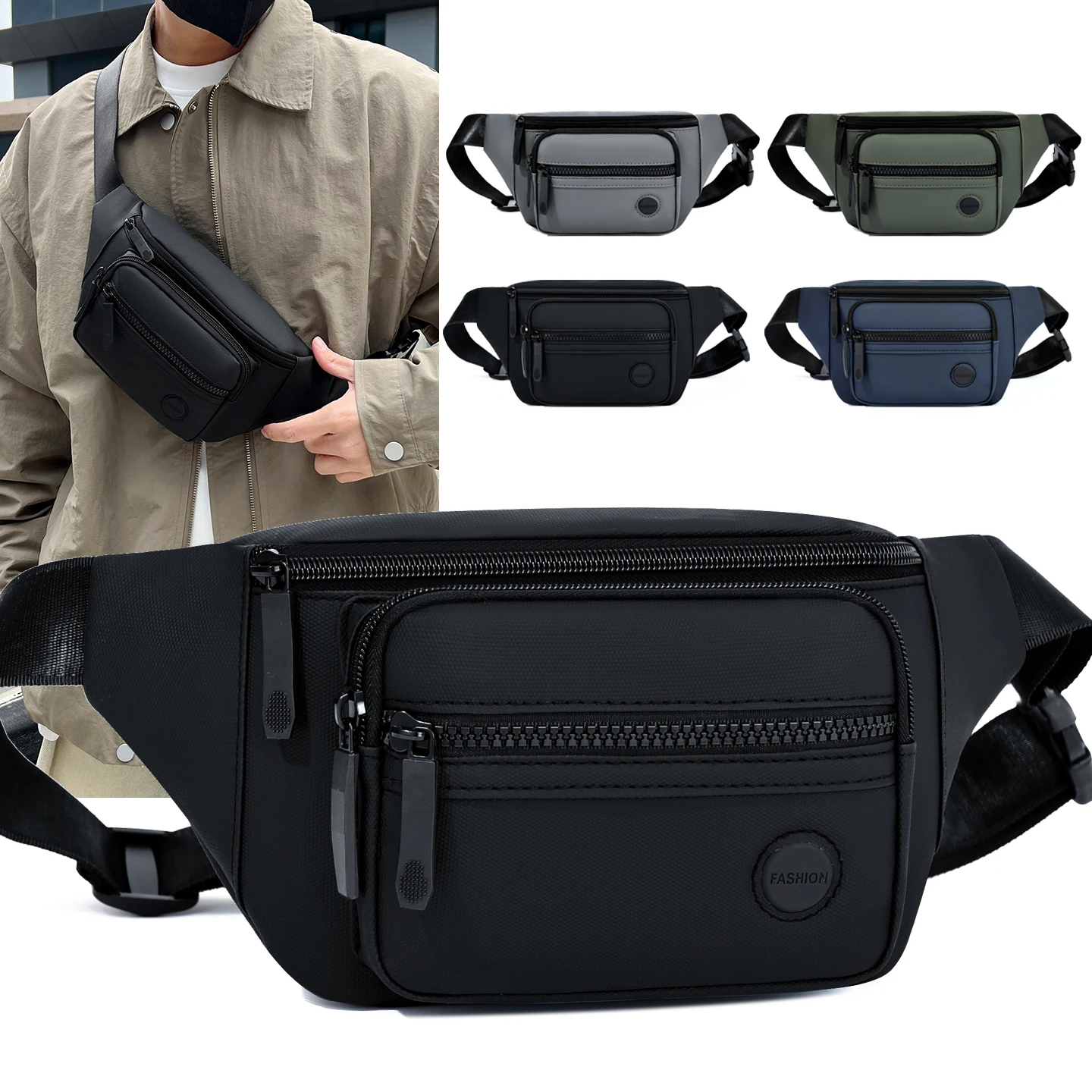 Unisex Waterproof Waist Bag Pack Male Belt Pouch Ladies Kangaroo Hip Phone Work Purse - Travel Gear for Men and Women
Unisex Waterproof Waist Bag Pack Male Belt Pouch Ladies Kangaroo Hip Phone Work Purse - Travel Gear for Men and Women