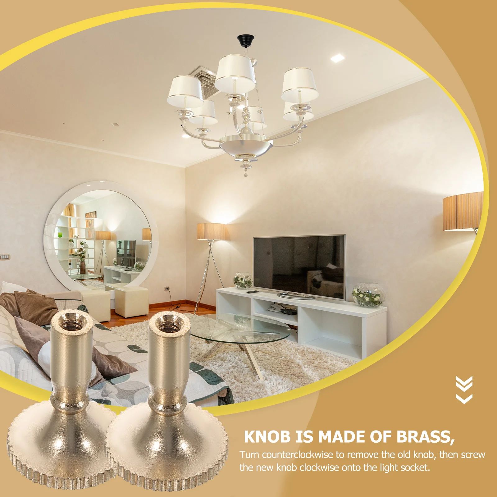 2Pcs Metal Handle Lamp Parts Replacement Durable Copper Material Easy Install for Light Accessories Lamp Replacement
2Pcs Metal Handle Lamp Parts Replacement Durable Copper Material Easy Install for Light Accessories Lamp Replacement