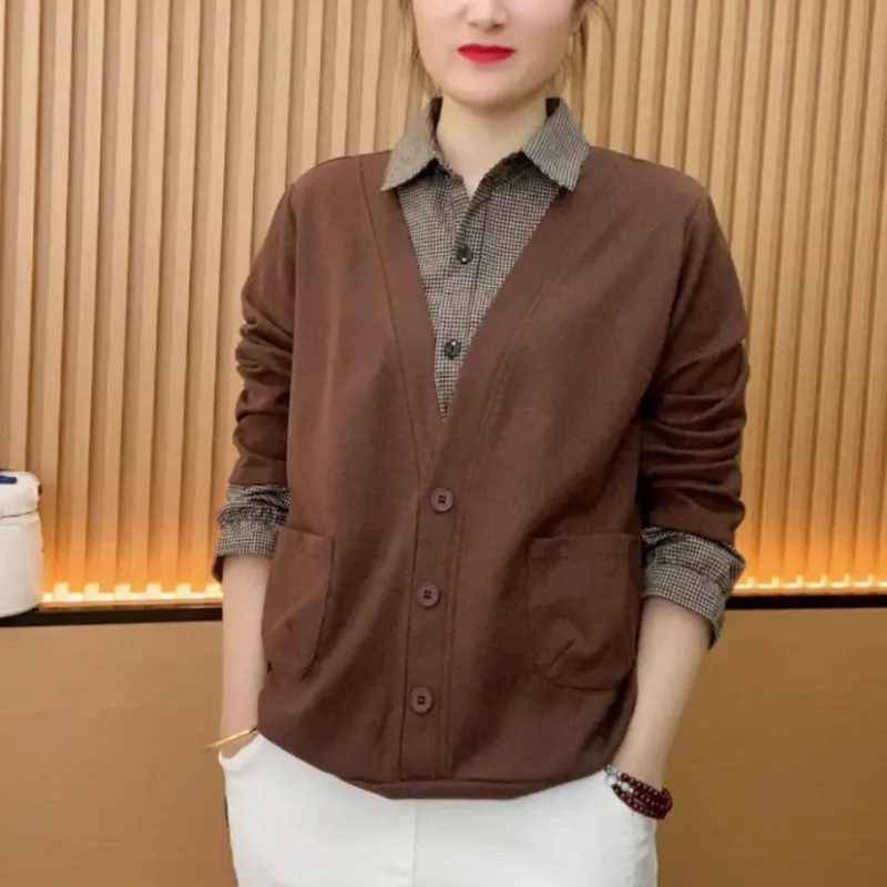 Oversize Simplicity Versatile Commuter Top Autumn and Winter New Splice Buttons Pocket POLO Neck Long Sleeve Temperament Shirt
Oversize Simplicity Versatile Commuter Top Autumn and Winter New Splice Buttons Pocket POLO Neck Long Sleeve Temperament Shirt