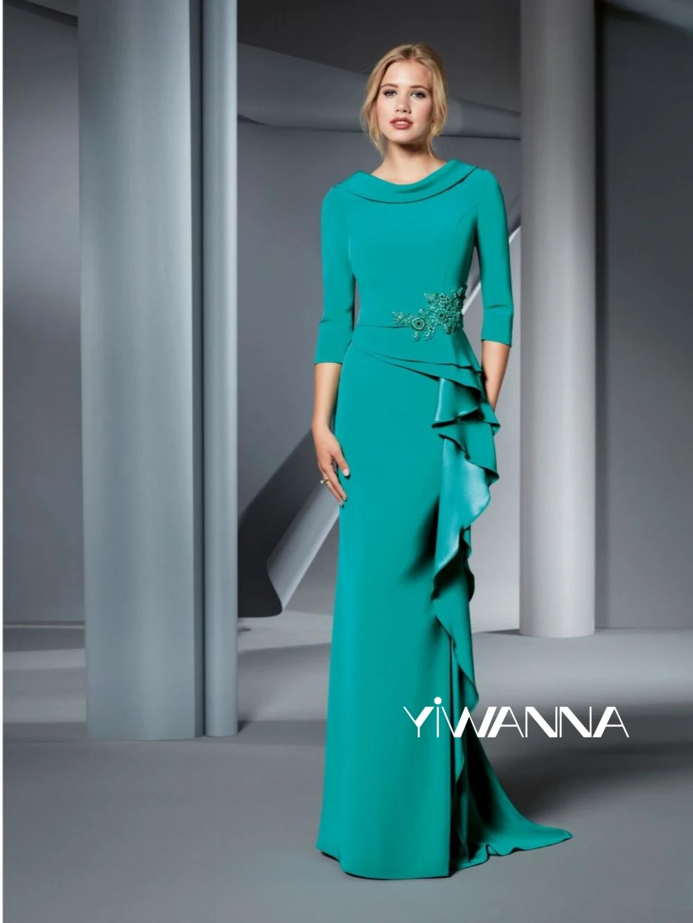 Fashion O-neck 3/4 Sleeve Mother Of The Bride Dress For Wedding Elegant Beaded Sheath Long Evening Dress Customized Prom Gown
Fashion O-neck 3/4 Sleeve Mother Of The Bride Dress For Wedding Elegant Beaded Sheath Long Evening Dress Customized Prom Gown