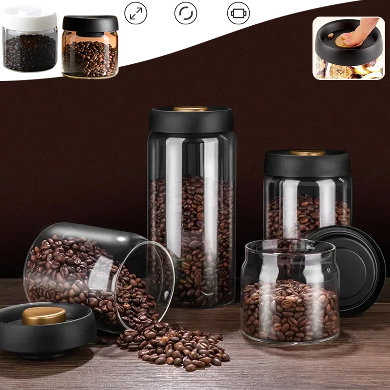 1PC Vacuum Sealed Jar Coffee Bean Storage Bottle Moisture-proof Household Food Grains Keep Fresh Storage Jar Kitchen Accessories
1PC Vacuum Sealed Jar Coffee Bean Storage Bottle Moisture-proof Household Food Grains Keep Fresh Storage Jar Kitchen Accessories