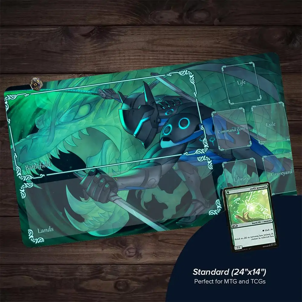 Futuristic Dragon Gaming Mat, Rubber Anti-Slip Playmat with Zones, Magic Playmat for Trading Card Games, TCG Commander Mat
Futuristic Dragon Gaming Mat, Rubber Anti-Slip Playmat with Zones, Magic Playmat for Trading Card Games, TCG Commander Mat