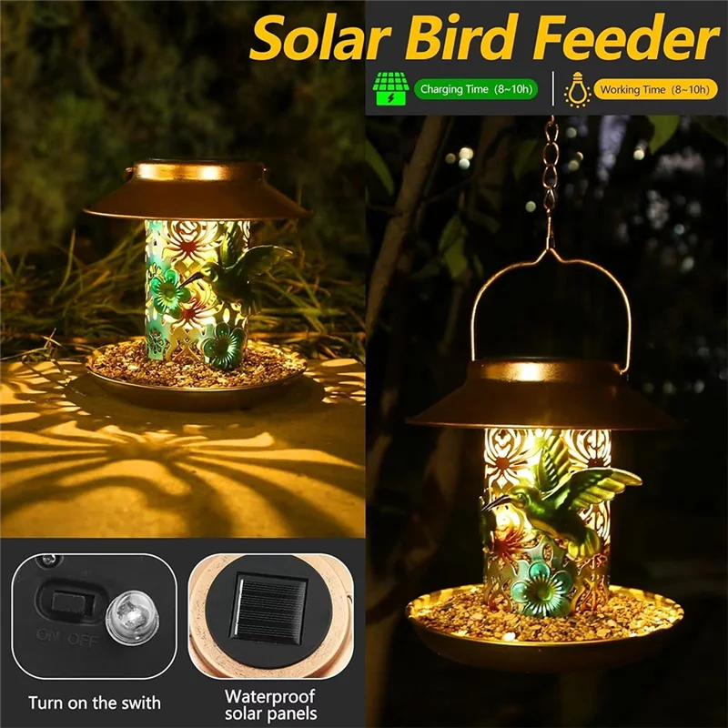 Best Of 2025-1 PCS Solar Bird Feeder For Outdoors Hunging, Metal Waterproof Outside Wild Bird Feeders, Garden Decoration Cardina
Best Of 2025-1 PCS Solar Bird Feeder For Outdoors Hunging, Metal Waterproof Outside Wild Bird Feeders, Garden Decoration Cardina