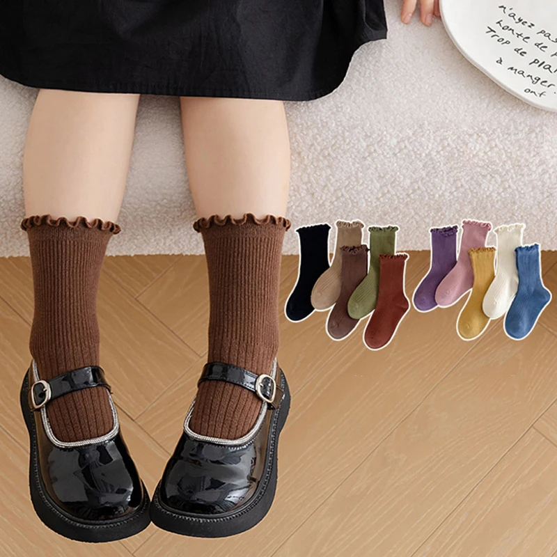 Cute Ruffle Baby Girl Socks Spring Autumn Cotton Toddler Middle Tube Sock Korean Solid Color Comfortable Breathable Kids Socks
Cute Ruffle Baby Girl Socks Spring Autumn Cotton Toddler Middle Tube Sock Korean Solid Color Comfortable Breathable Kids Socks