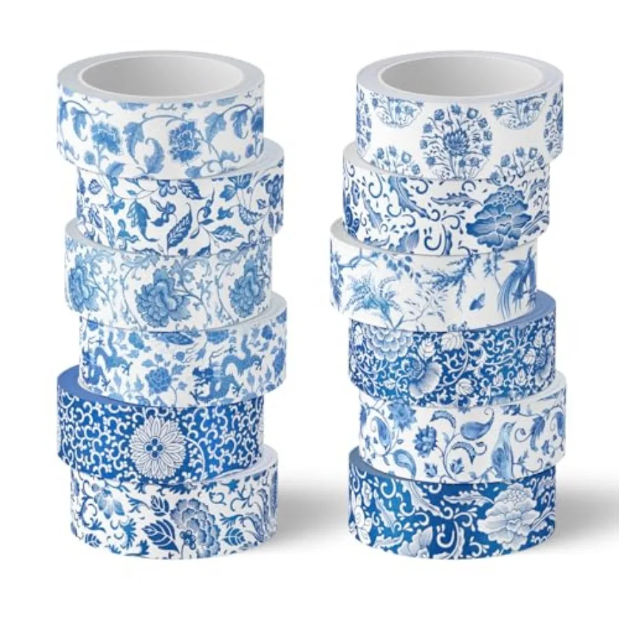 12 Rolls Toile Floral Washi Tape Chinoiserie Flower Decorative Paper Masking Tape for Gift Wrapping DIY Craft Journal Scrapbook
12 Rolls Toile Floral Washi Tape Chinoiserie Flower Decorative Paper Masking Tape for Gift Wrapping DIY Craft Journal Scrapbook