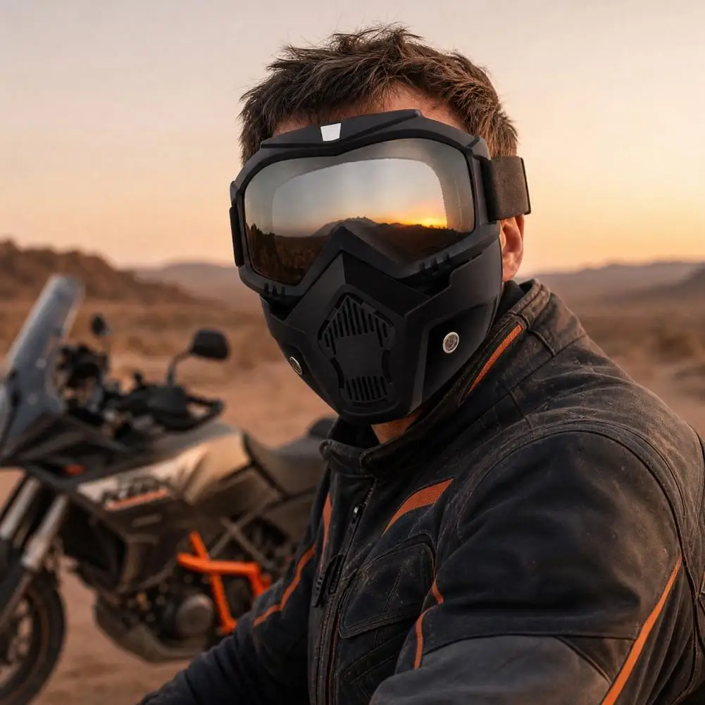 Detachable Safety Mask Detachable Cycling Goggles Mask Large Viewing Hood, Anti-UV Face Shield for Construction Work Welding
Detachable Safety Mask Detachable Cycling Goggles Mask Large Viewing Hood, Anti-UV Face Shield for Construction Work Welding