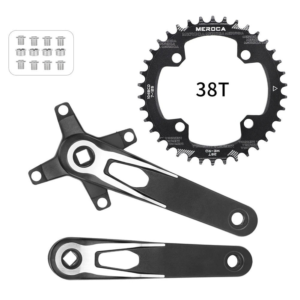 Aluminum Alloy Crankset Aluminum Alloy Crank 38T Narrow Wide Tooth Round Black Chainring Chain Drop Prevention Outdoor Cycling
Aluminum Alloy Crankset Aluminum Alloy Crank 38T Narrow Wide Tooth Round Black Chainring Chain Drop Prevention Outdoor Cycling