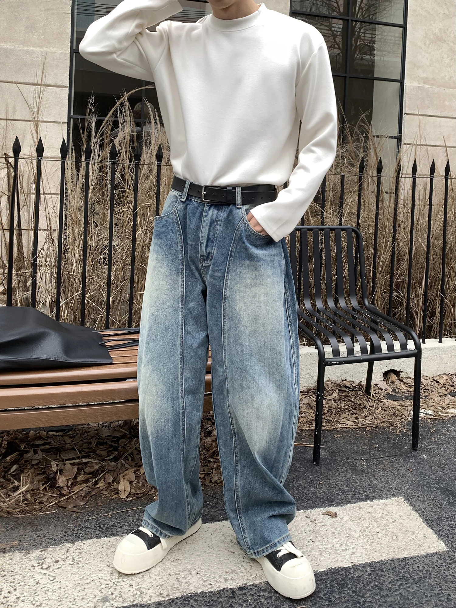 American Retro Tailored Bamboo Texture Knife Jeans Casual Straight Leg Long Pants Men Women Slimming Versatile Denim
American Retro Tailored Bamboo Texture Knife Jeans Casual Straight Leg Long Pants Men Women Slimming Versatile Denim